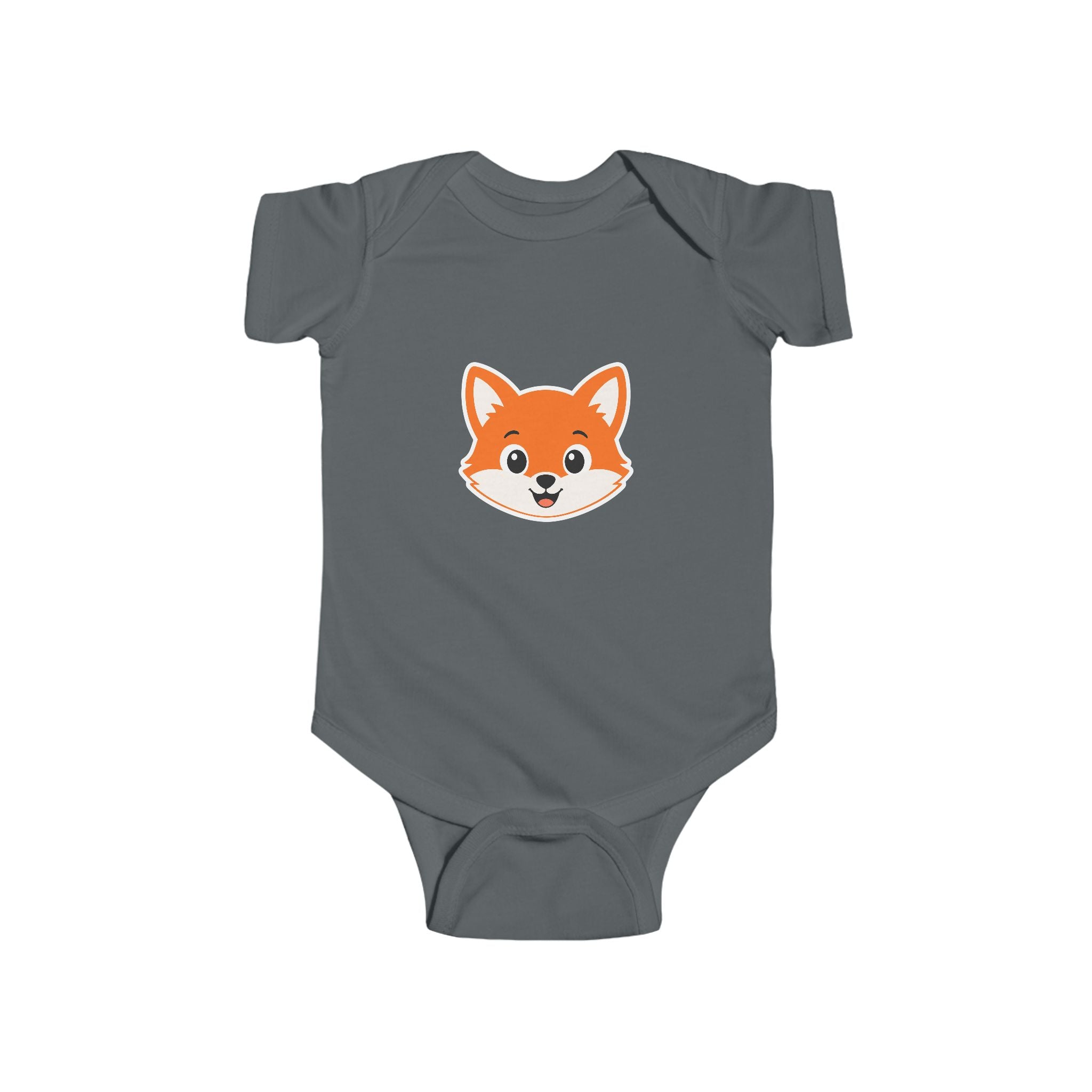 Cute Fox Baby Bodysuit — Infant Onesie with Adorable Fox Face