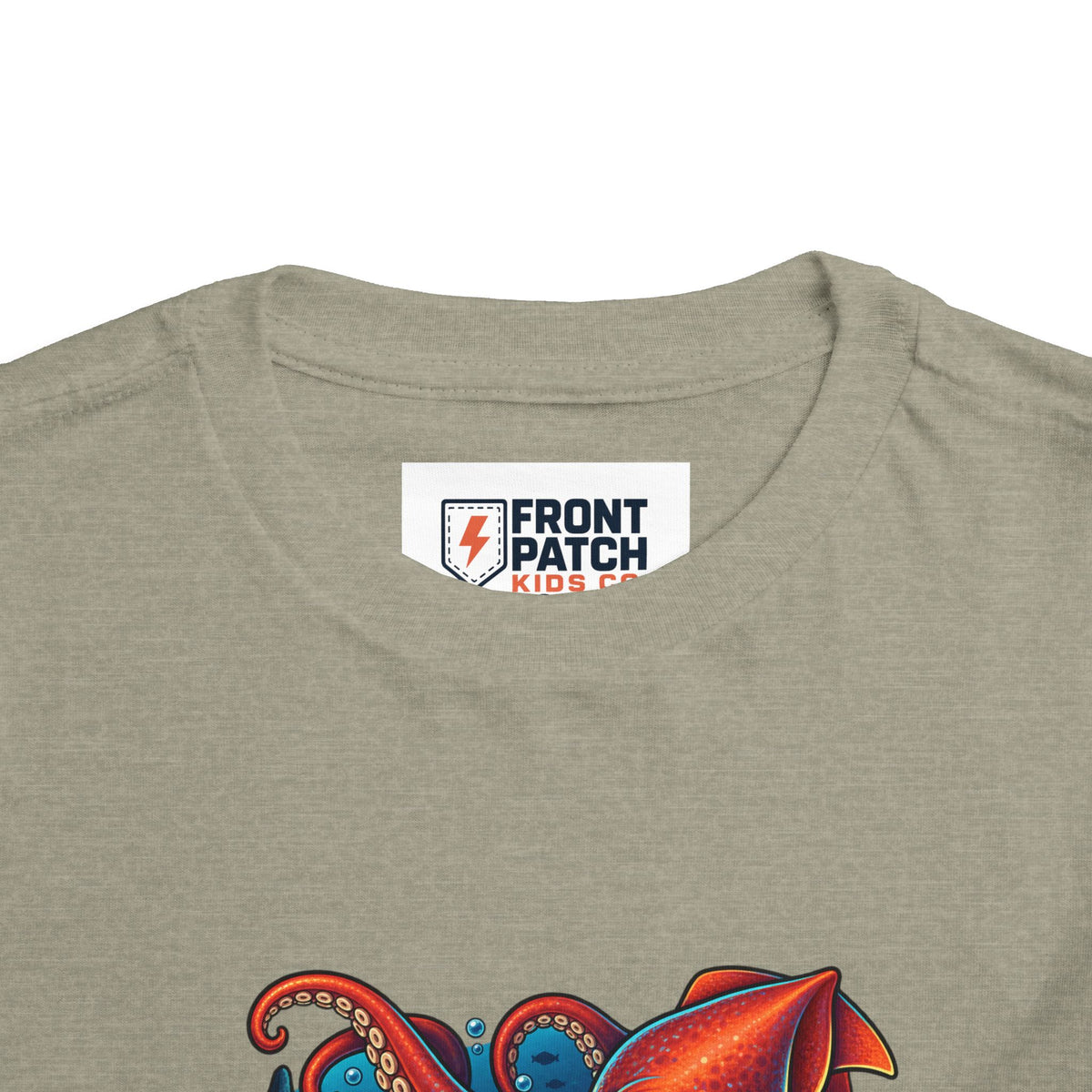 Toddler Tee — "Deep Sea Crew" Cute Squid Ocean Graphic Shirt