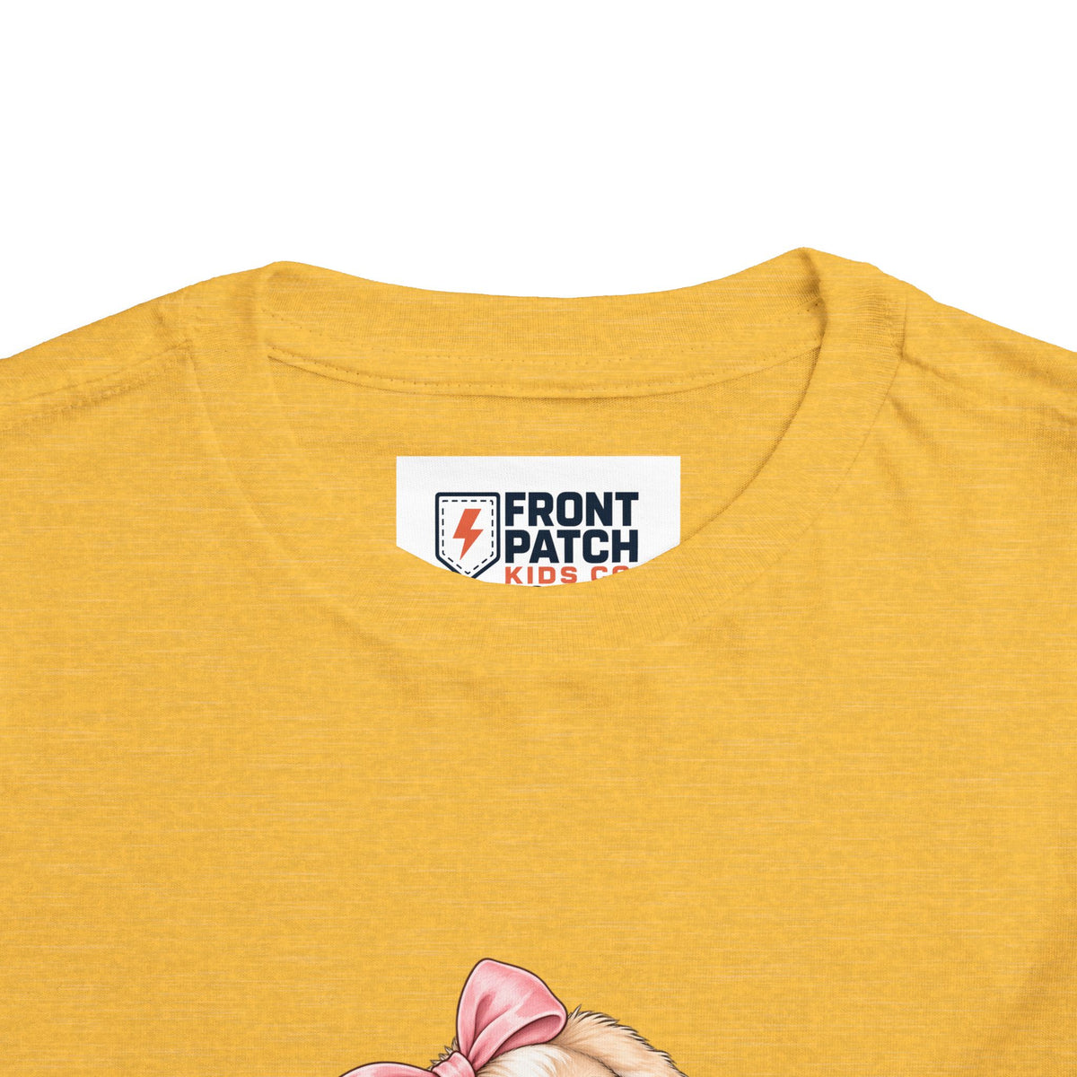 Toddler Tee — "Bunny Bloom" Cute Bunny with Flowers