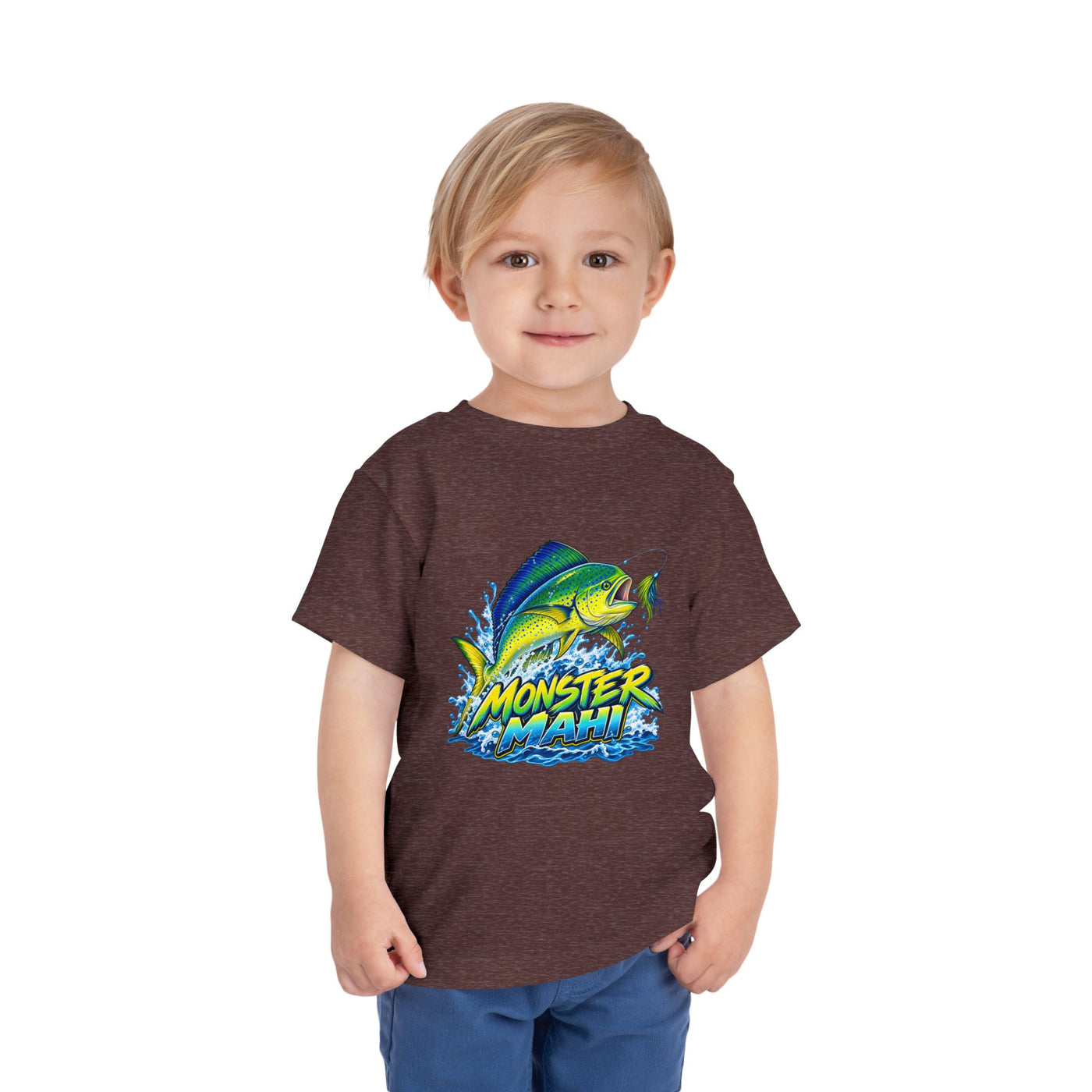 Toddler Tee — 'Monster Mahi' Fishing Graphic Kids Shirt