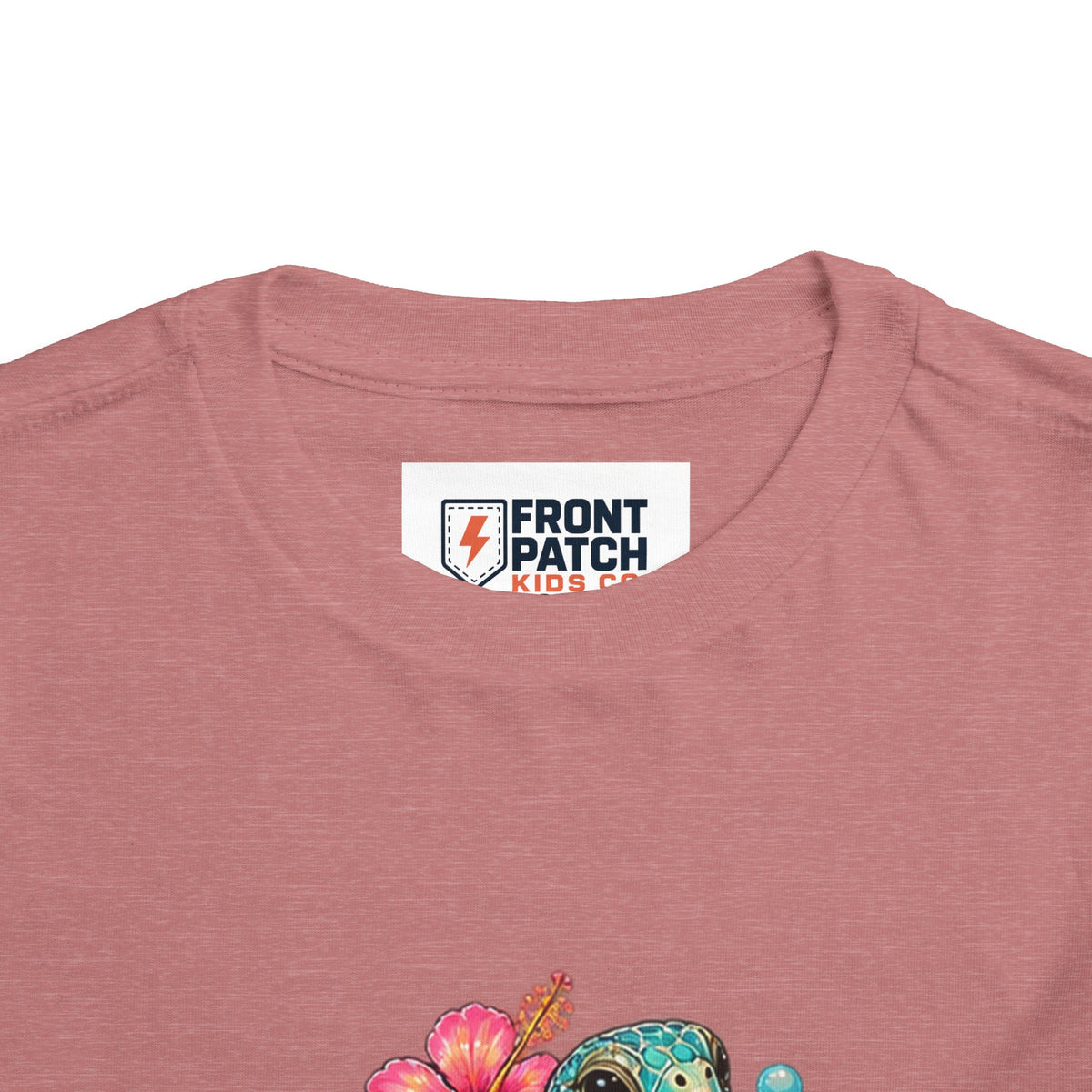 Toddler Tee — 'Salty & Sweet' Sea Turtle Floral Graphic