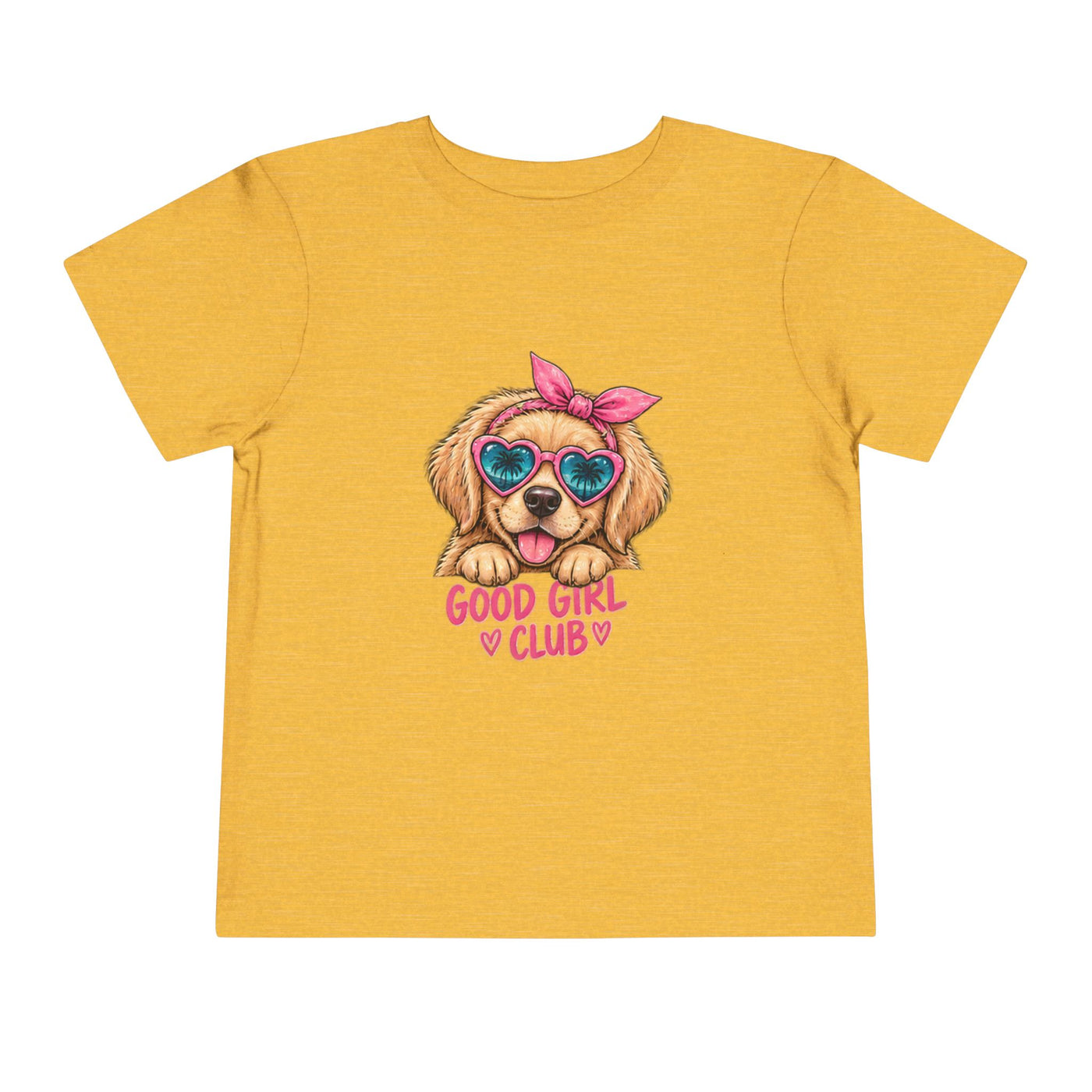Toddler Tee — "Good Girl Club" Puppy Graphic Kids T‑Shirt