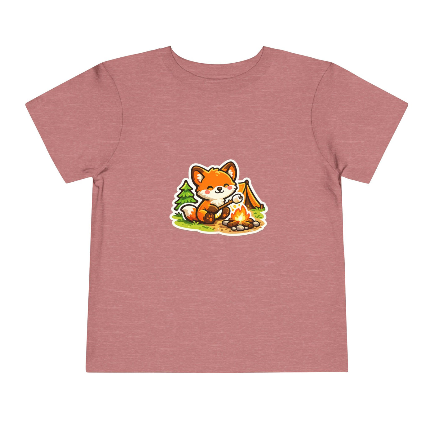 Toddler Tee — Cute Fox Camping Graphic Shirt
