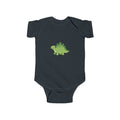 Baby Bodysuit — Cute Green Stegosaurus Dinosaur Infant Onesie