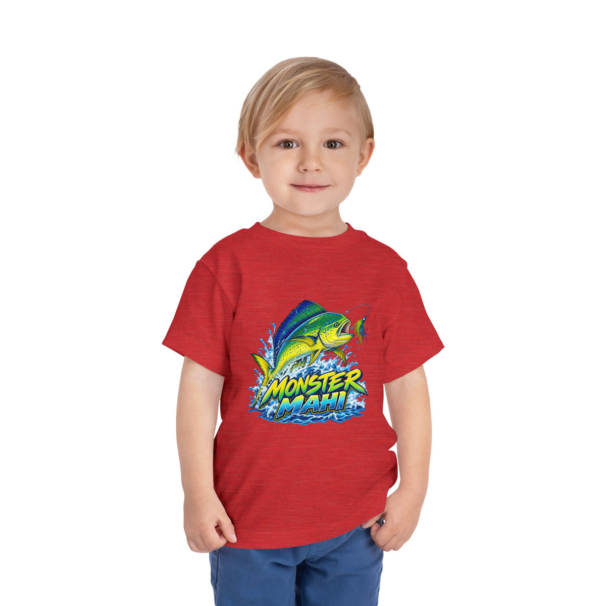 Toddler Tee — 'Monster Mahi' Fishing Graphic Kids Shirt