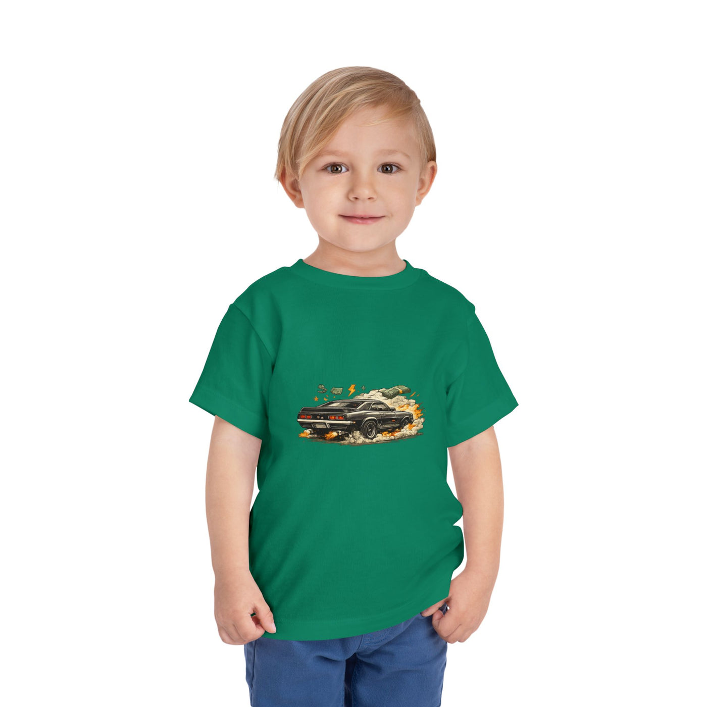 Toddler Tee — Vintage Muscle Car Racing Graphic Shirt