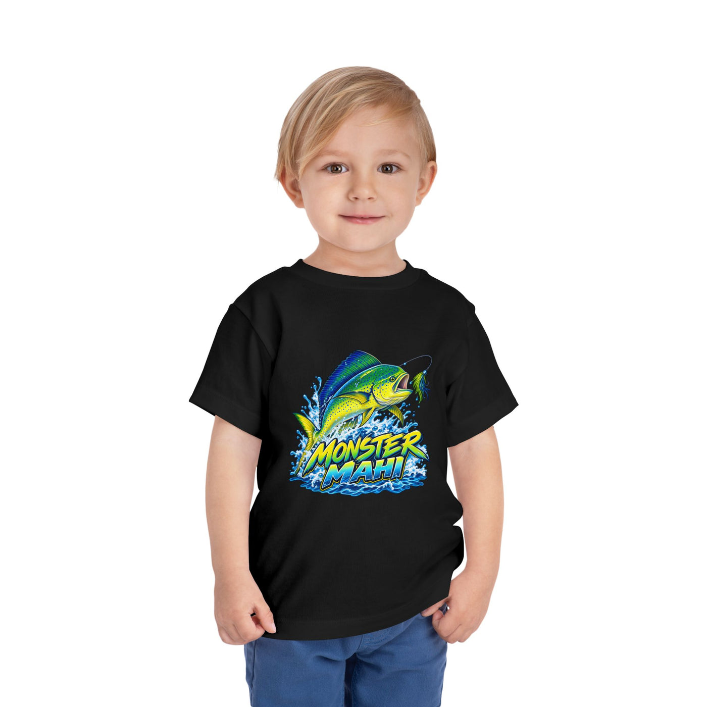 Toddler Tee — 'Monster Mahi' Fishing Graphic Kids Shirt