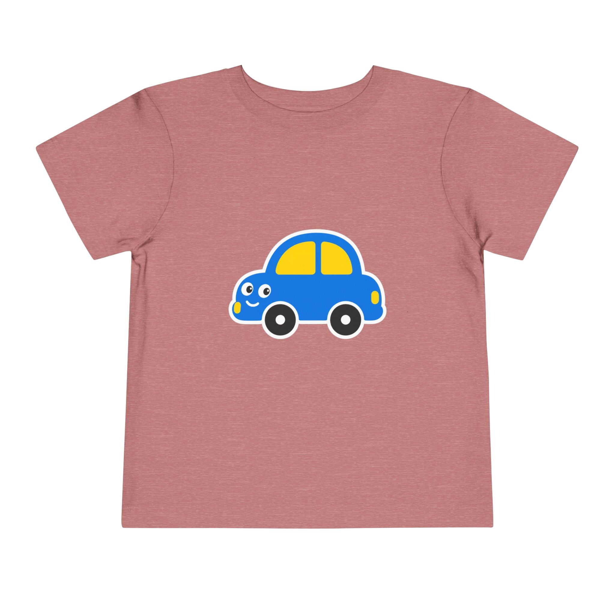 Toddler Tee — Cute Blue Cartoon Car Graphic