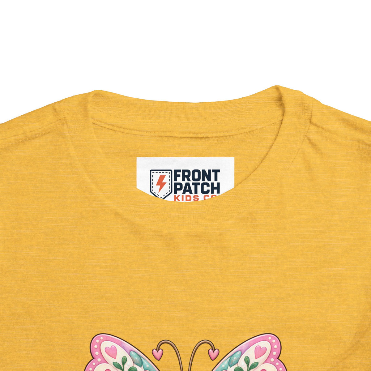 Toddler Tee — Pink Butterfly “Be Kind Be You” Floral Graphic