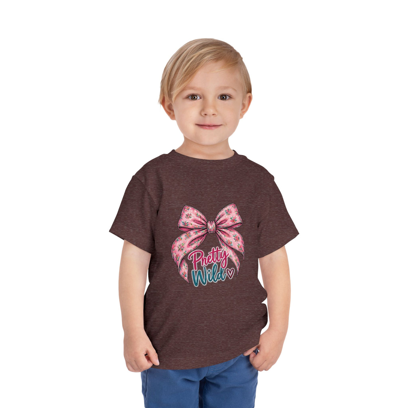 Toddler Tee — Pretty Wild Pink Bow Graphic
