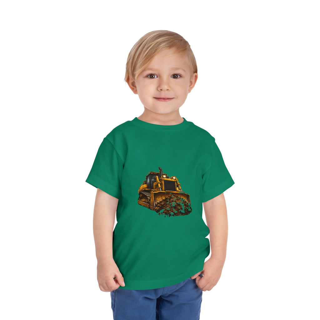Toddler Bulldozer Tee - Construction Truck Kids Shirt
