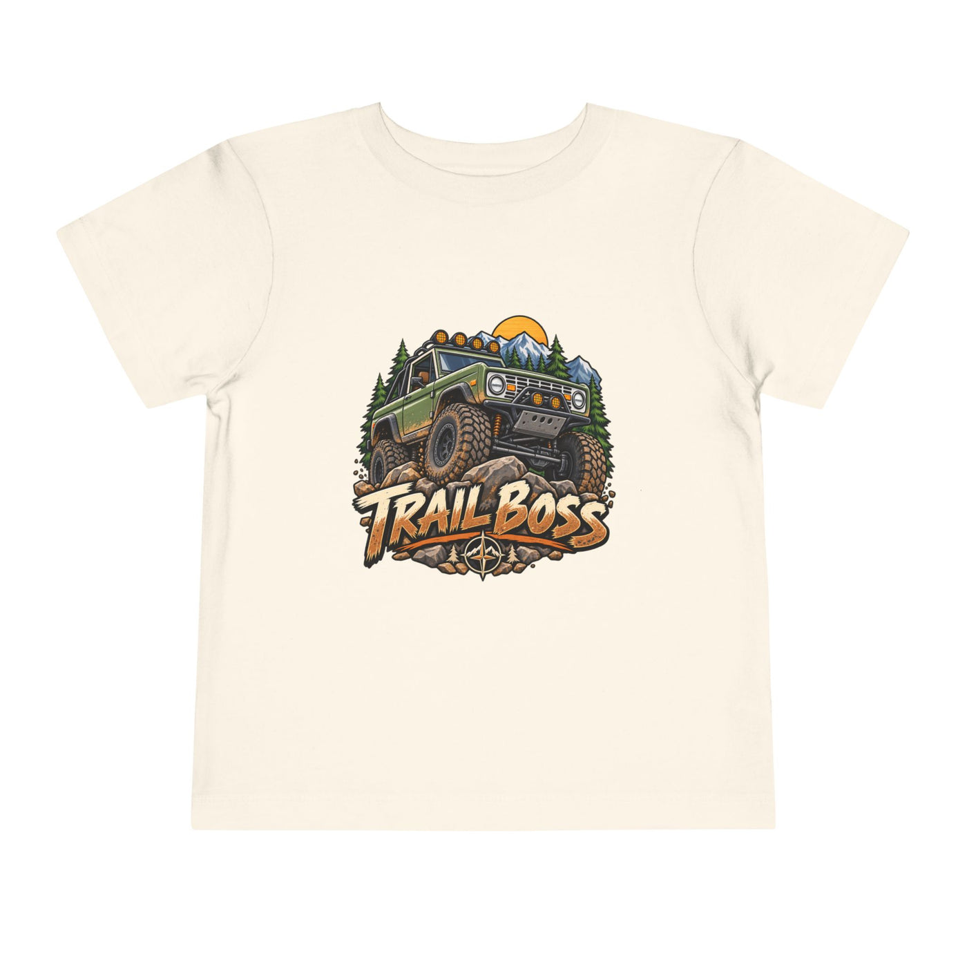 Toddler Tee - 'Trail Boss' Off-Road Jeep Graphic Shirt for Kids