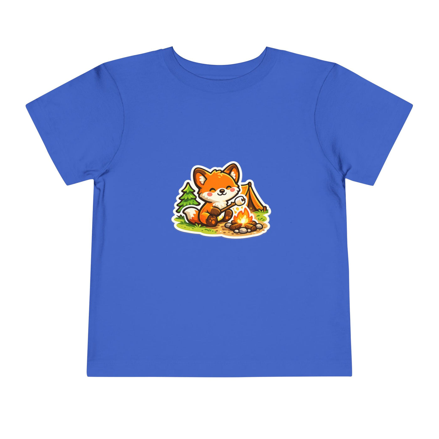 Toddler Tee — Cute Fox Camping Graphic Shirt