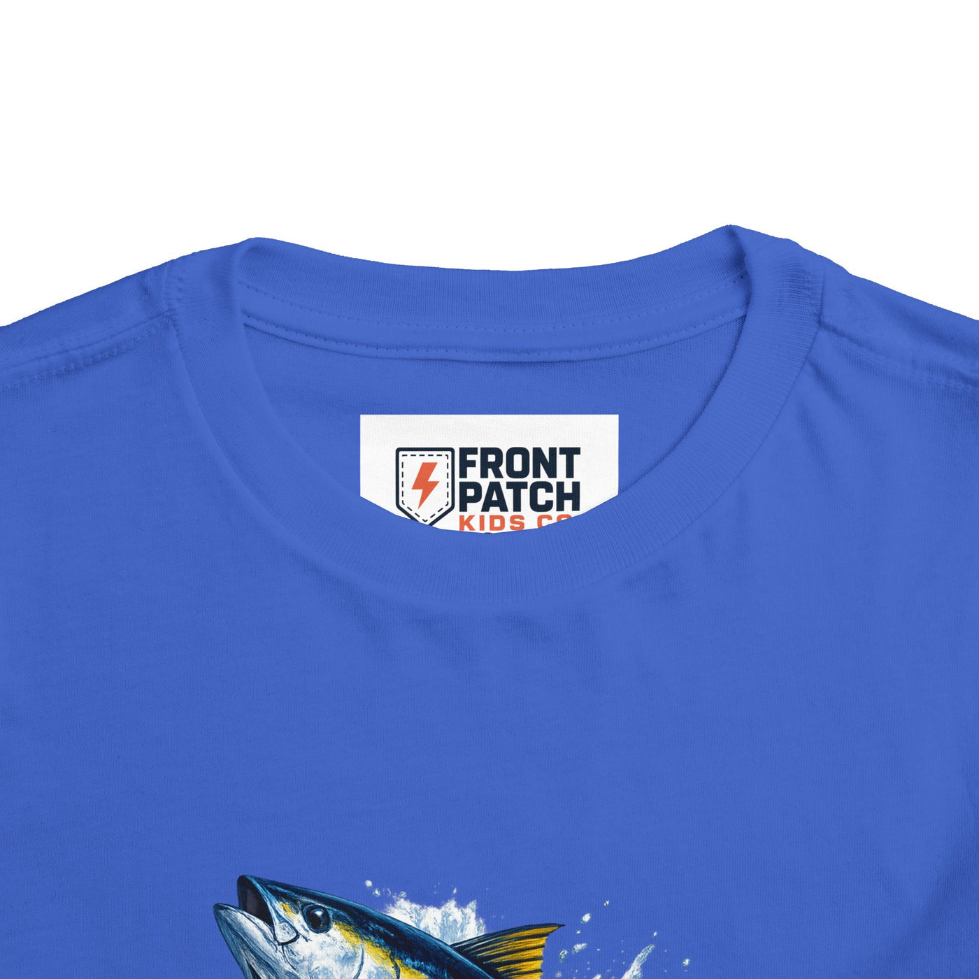 Toddler Tee — Leaping Yellowfin Tuna Splash Graphic