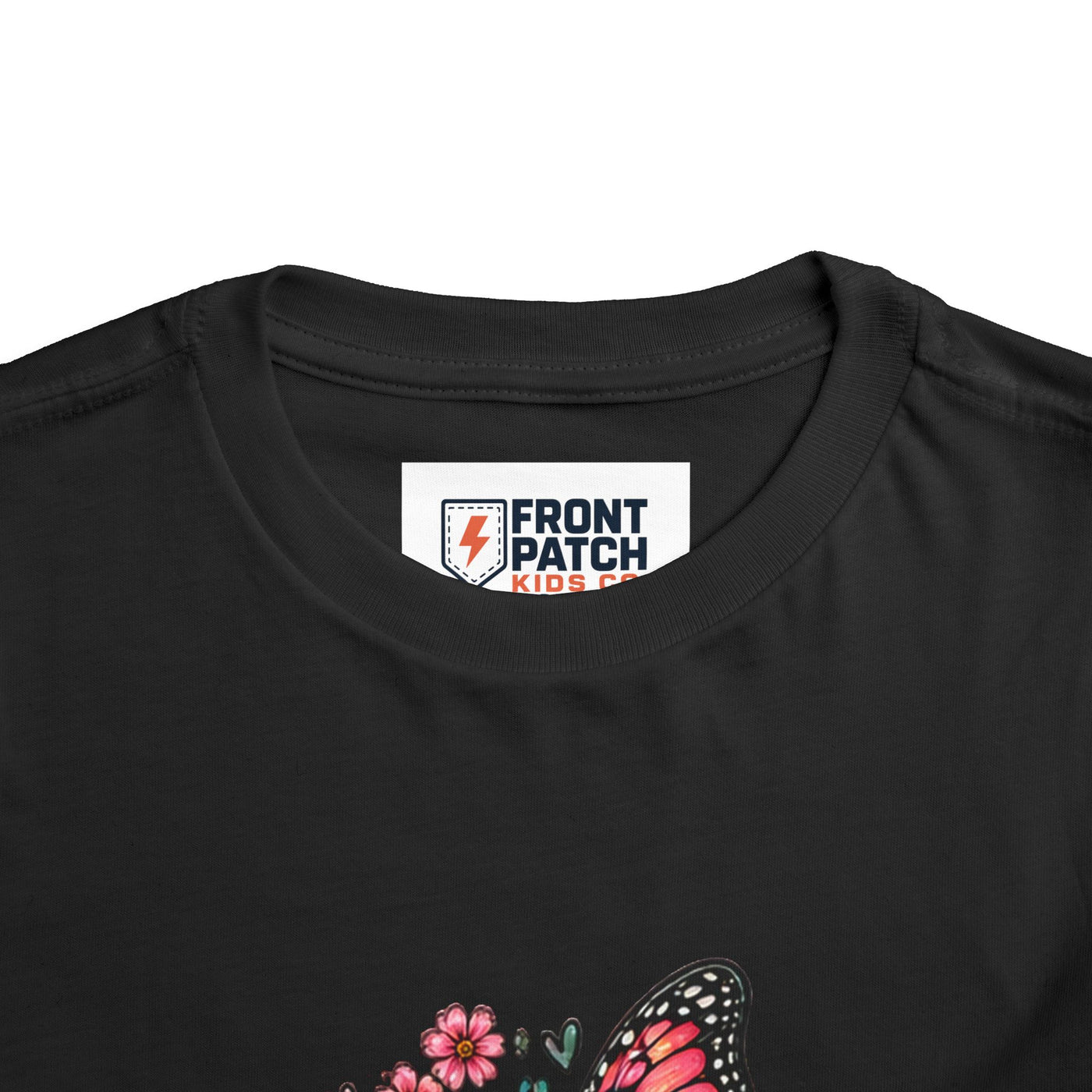 Toddler Tee — "Small Girl Big Dreams" Butterfly Floral Shirt