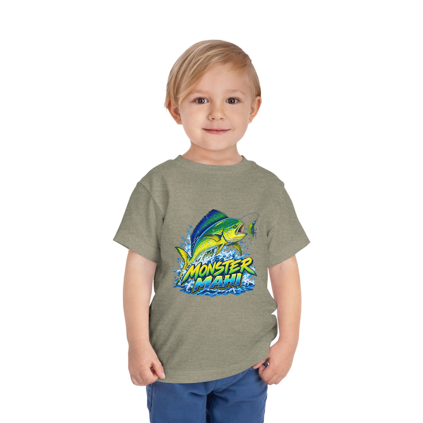 Toddler Tee — 'Monster Mahi' Fishing Graphic Kids Shirt