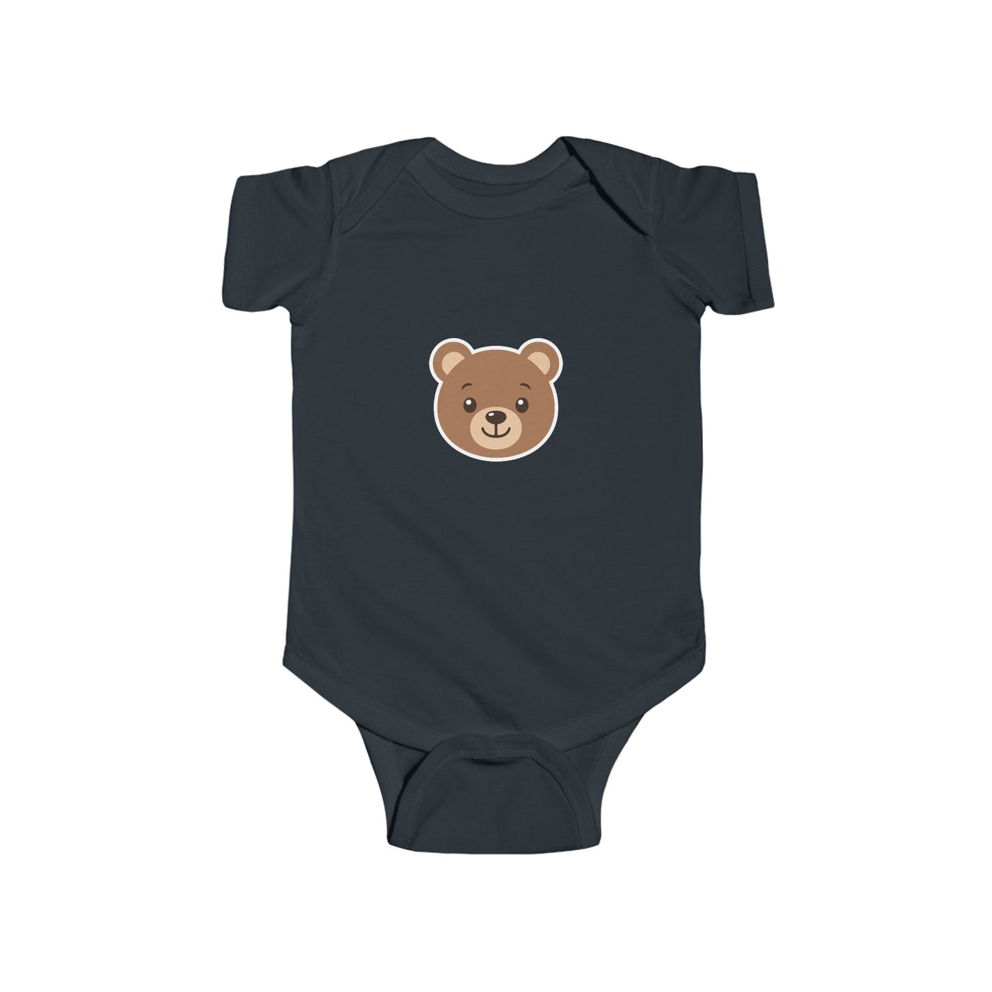 Cute Bear Infant Bodysuit - Baby Bear Face Onesie, Newborn Shower Gift