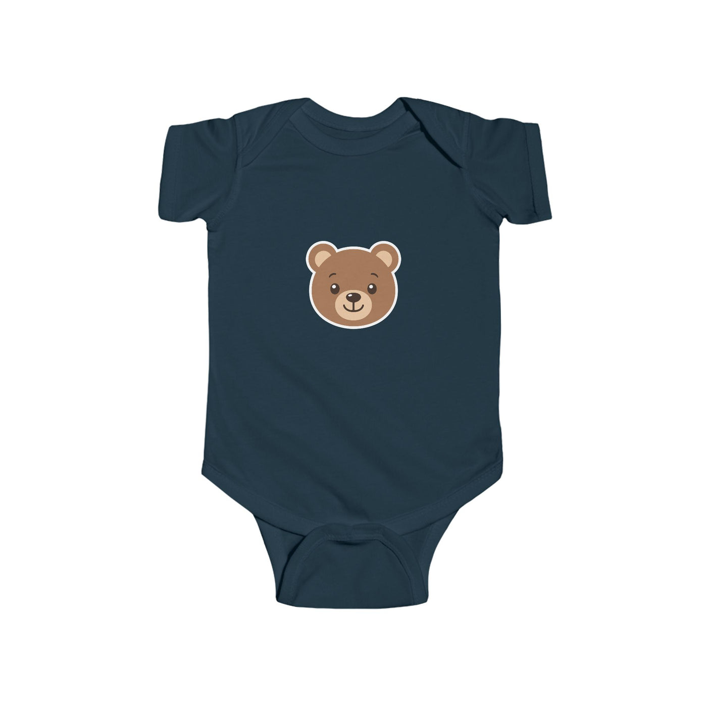 Cute Bear Infant Bodysuit - Baby Bear Face Onesie, Newborn Shower Gift