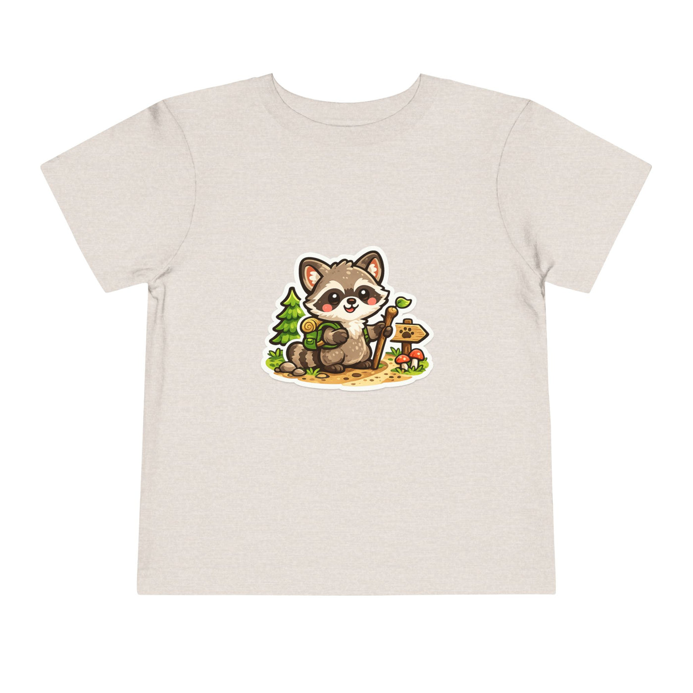 Toddler Tee — Cute Forest Raccoon Kids Shirt