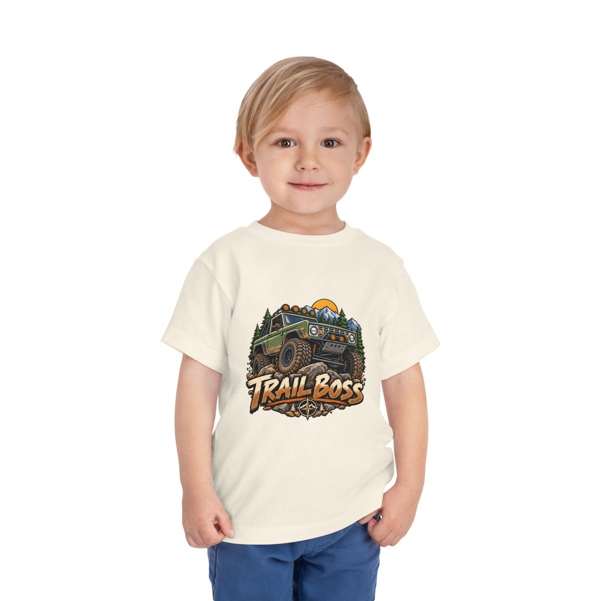 Toddler Tee - 'Trail Boss' Off-Road Jeep Graphic Shirt for Kids