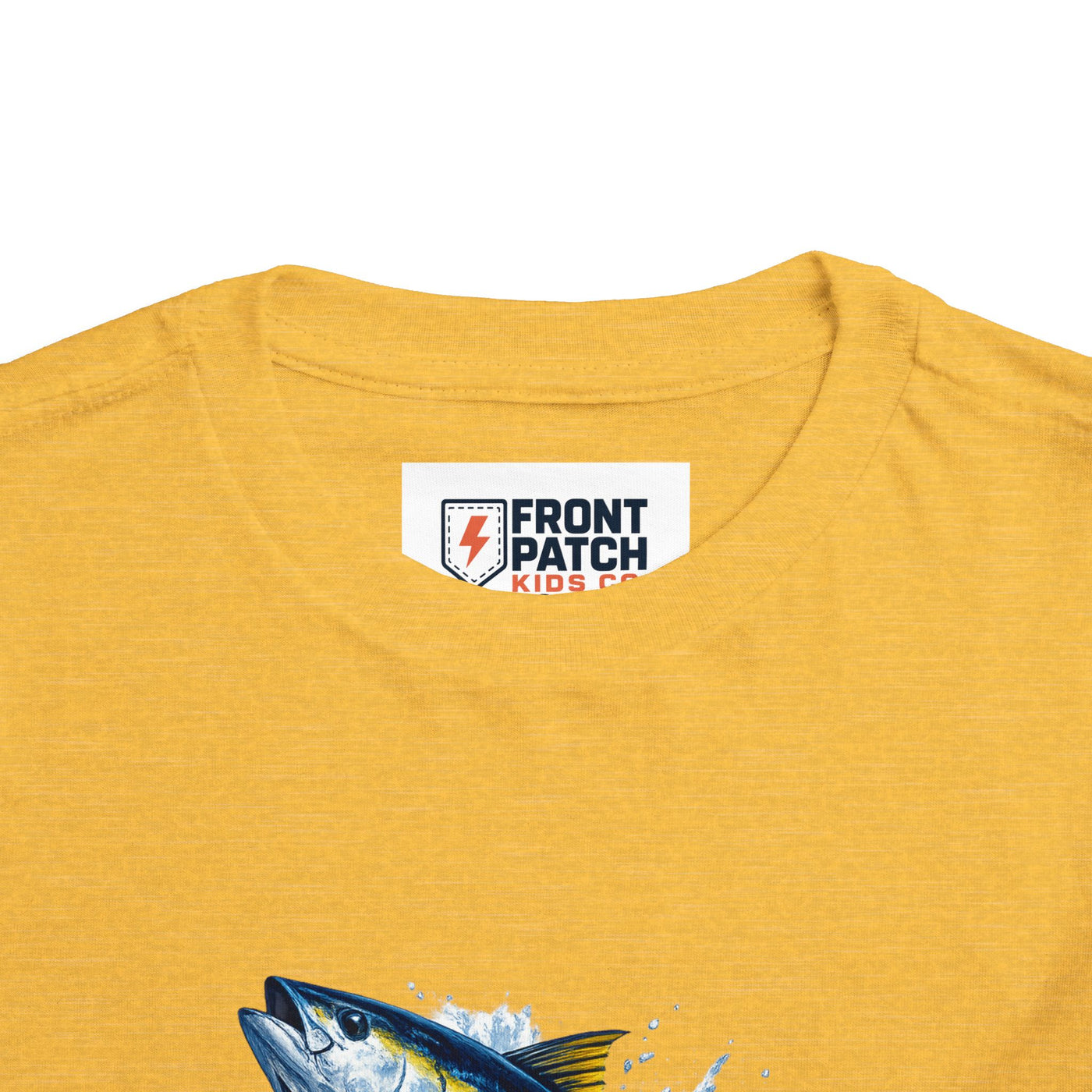 Toddler Tee — Leaping Yellowfin Tuna Splash Graphic