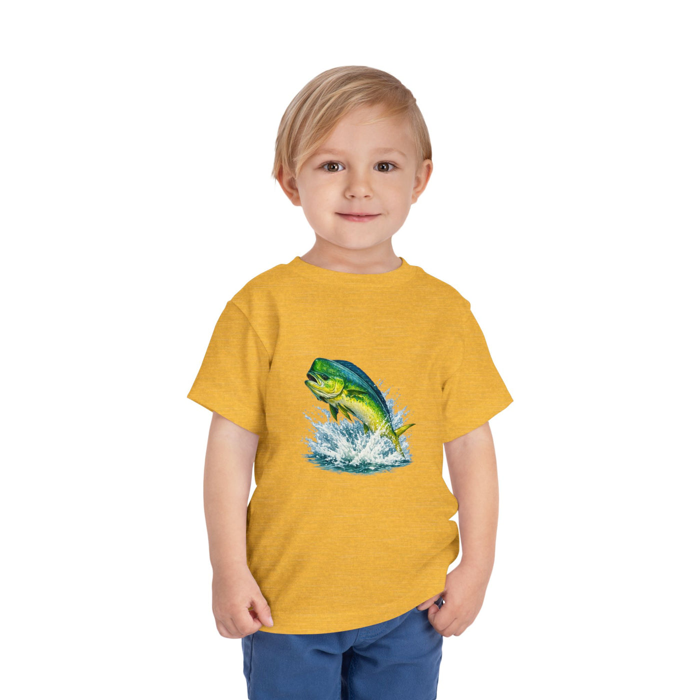 Toddler Tee — Colorful Leaping Mahi Mahi Fish Graphic