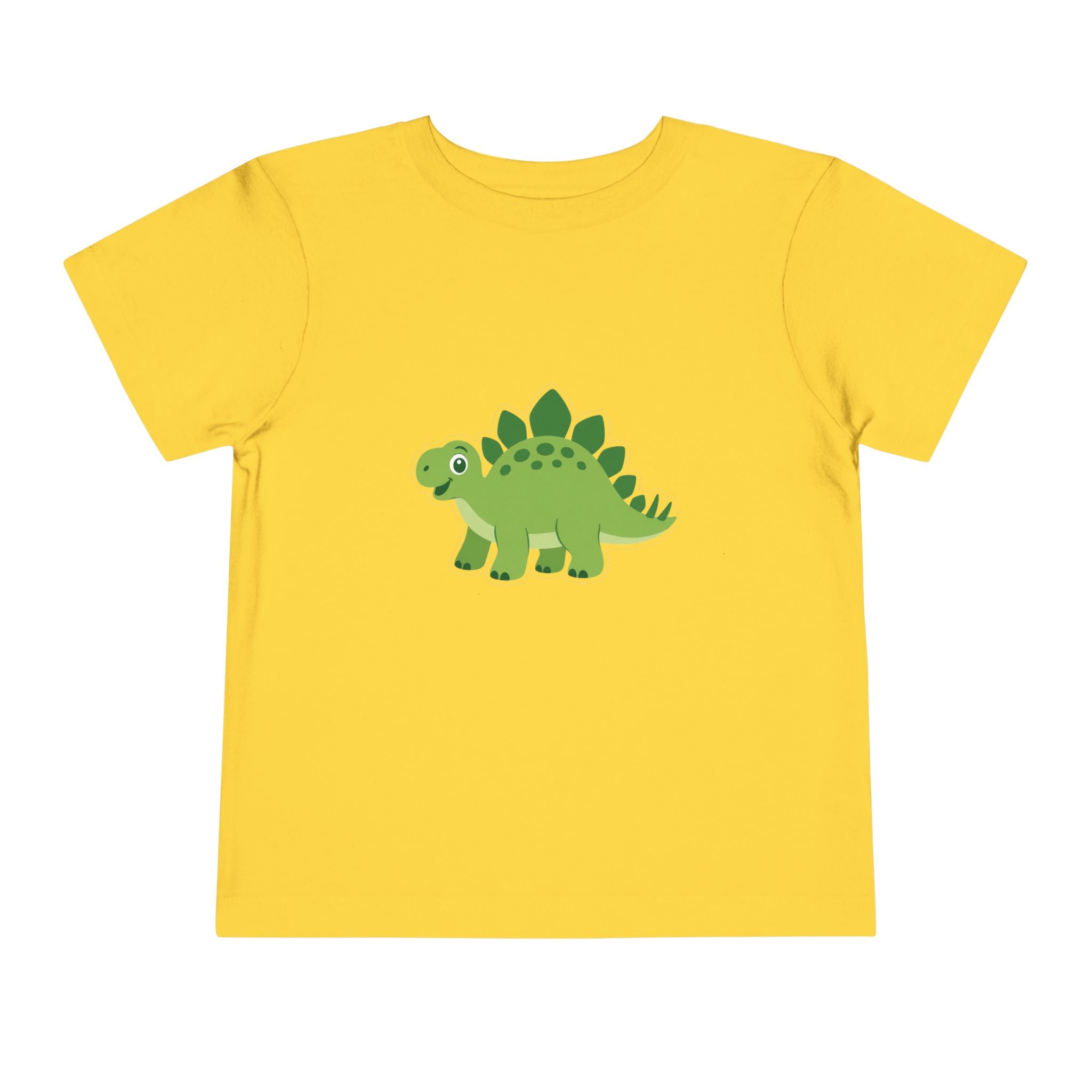 Cute Green Stegosaurus Toddler Tee – Dinosaur Short Sleeve Shirt for Kids