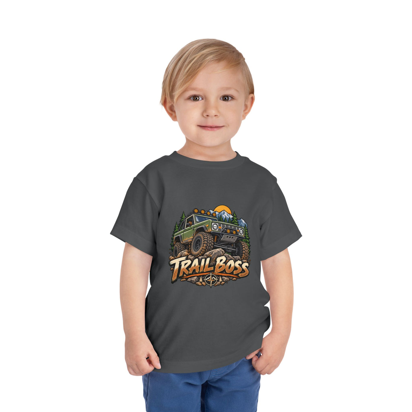 Toddler Tee - 'Trail Boss' Off-Road Jeep Graphic Shirt for Kids