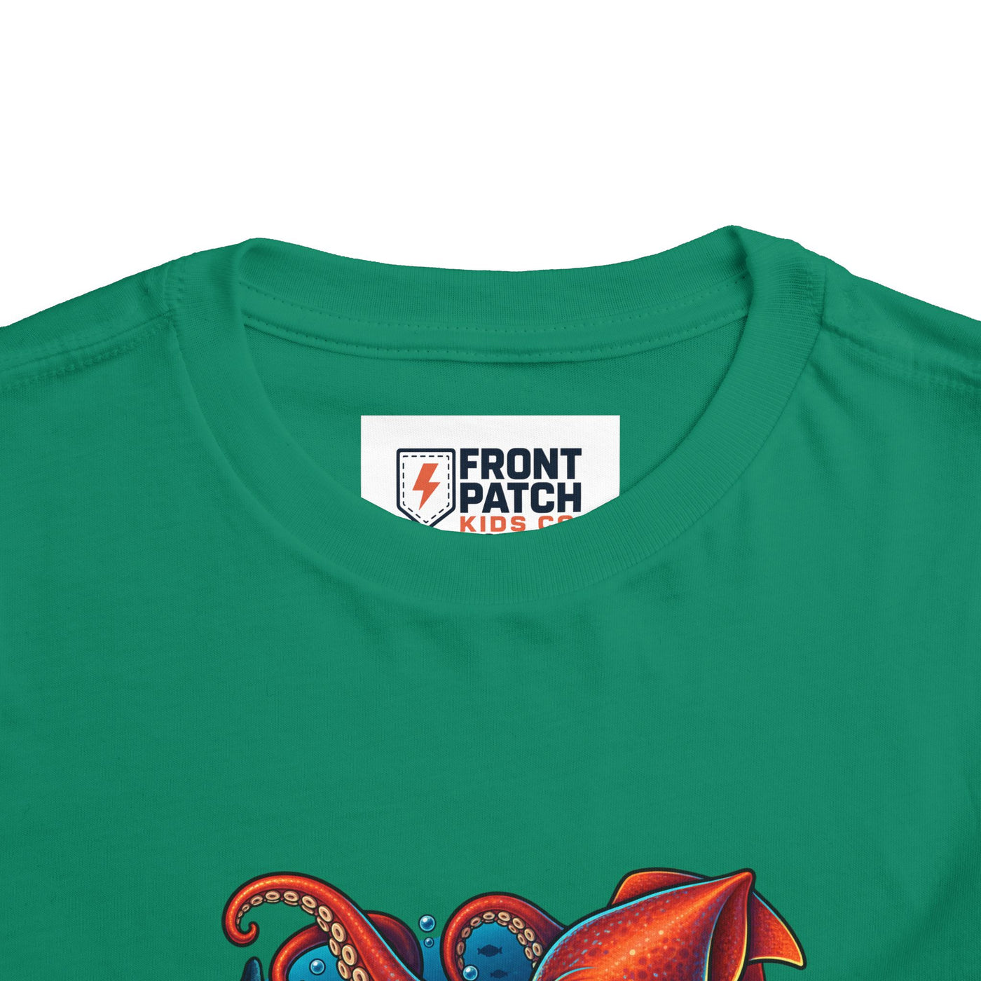 Toddler Tee — "Deep Sea Crew" Cute Squid Ocean Graphic Shirt
