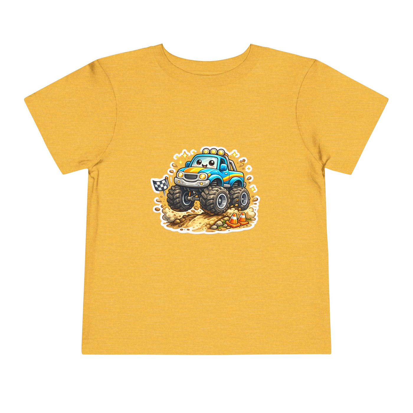 Toddler Monster Truck Tee – Cute Blue Off-Road Car Shirt for Kids