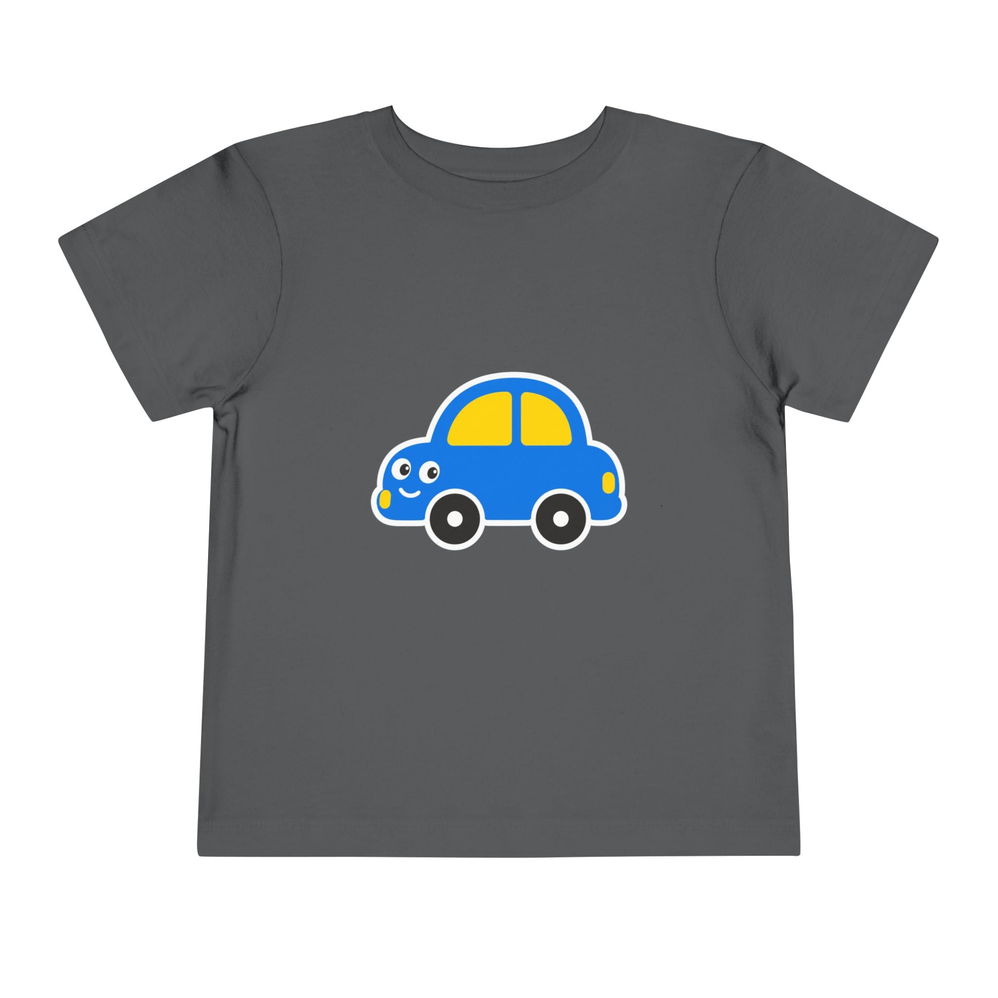 Toddler Tee — Cute Blue Cartoon Car Graphic