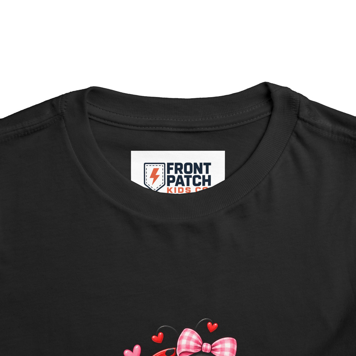 Cute Ladybug Toddler Tee — "Lucky Little Ladybug" Floral Graphic