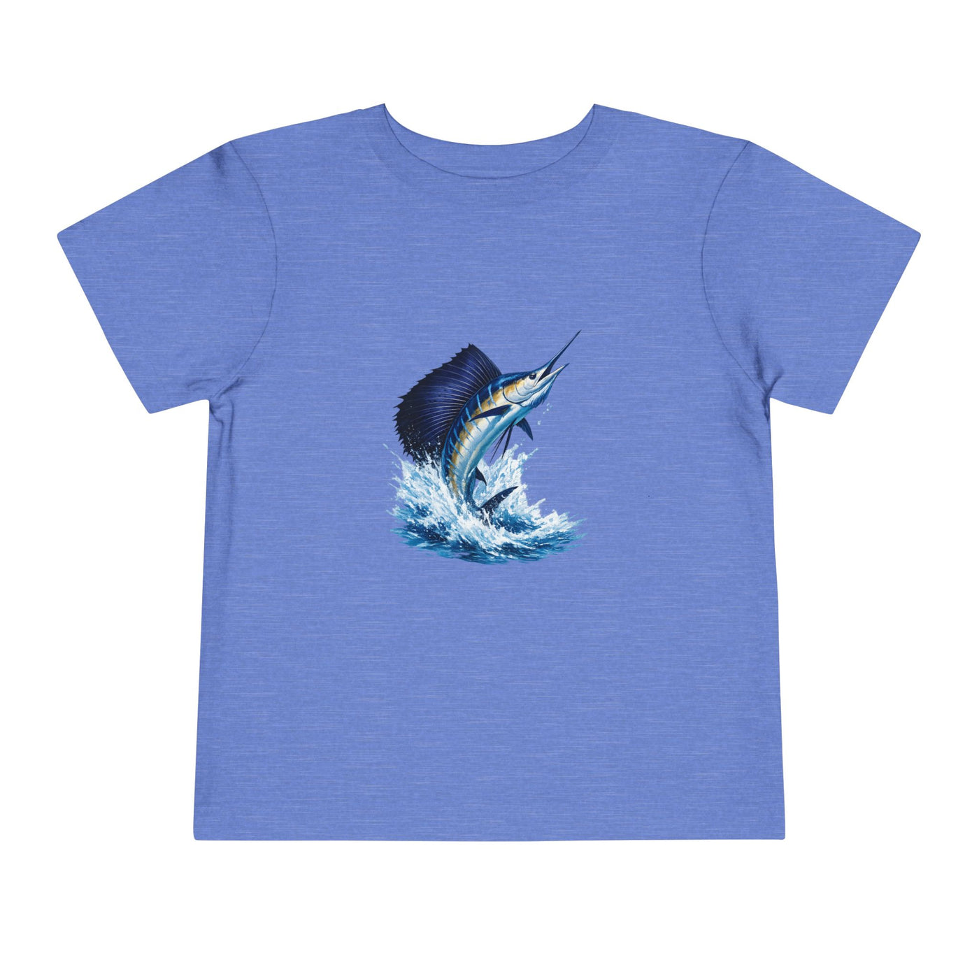 Toddler Tee – Blue Marlin Splash Fishing Shirt