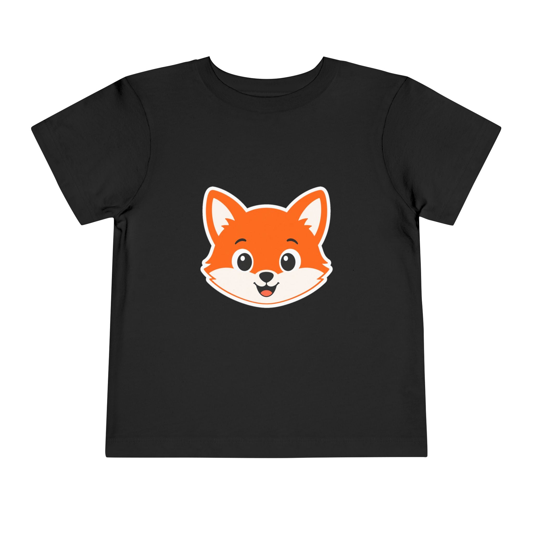 Toddler Tee — Cute Smiling Fox Face Kids Shirt