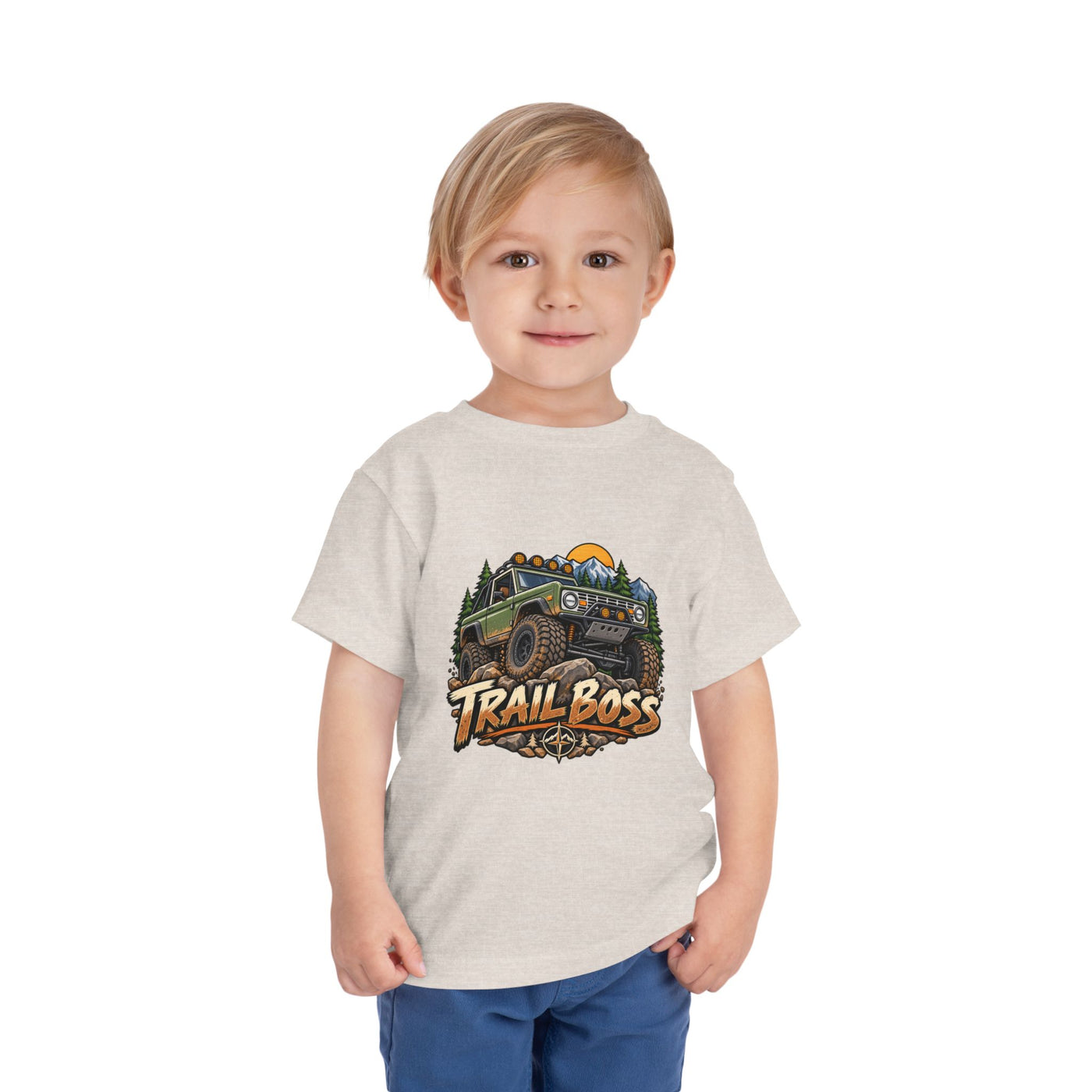 Toddler Tee - 'Trail Boss' Off-Road Jeep Graphic Shirt for Kids