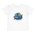 Toddler Tee — 'Front Patch' Surf Shark Graphic Sunset Kids Shirt