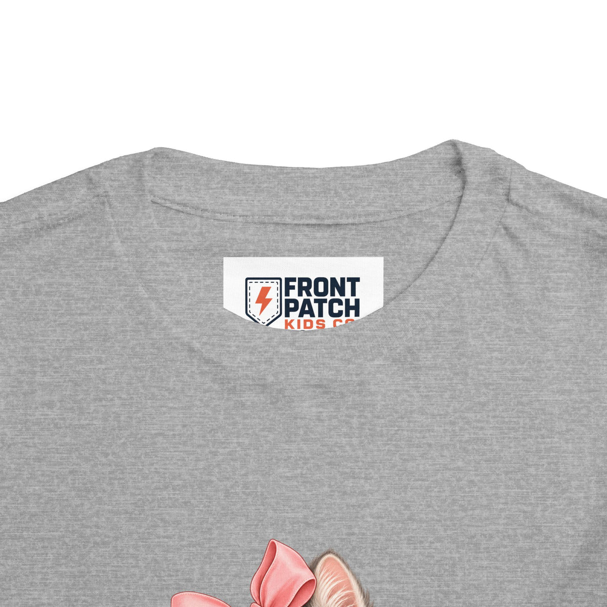 Toddler Tee — "Kitten Club" Cute Floral Bow Cat Shirt