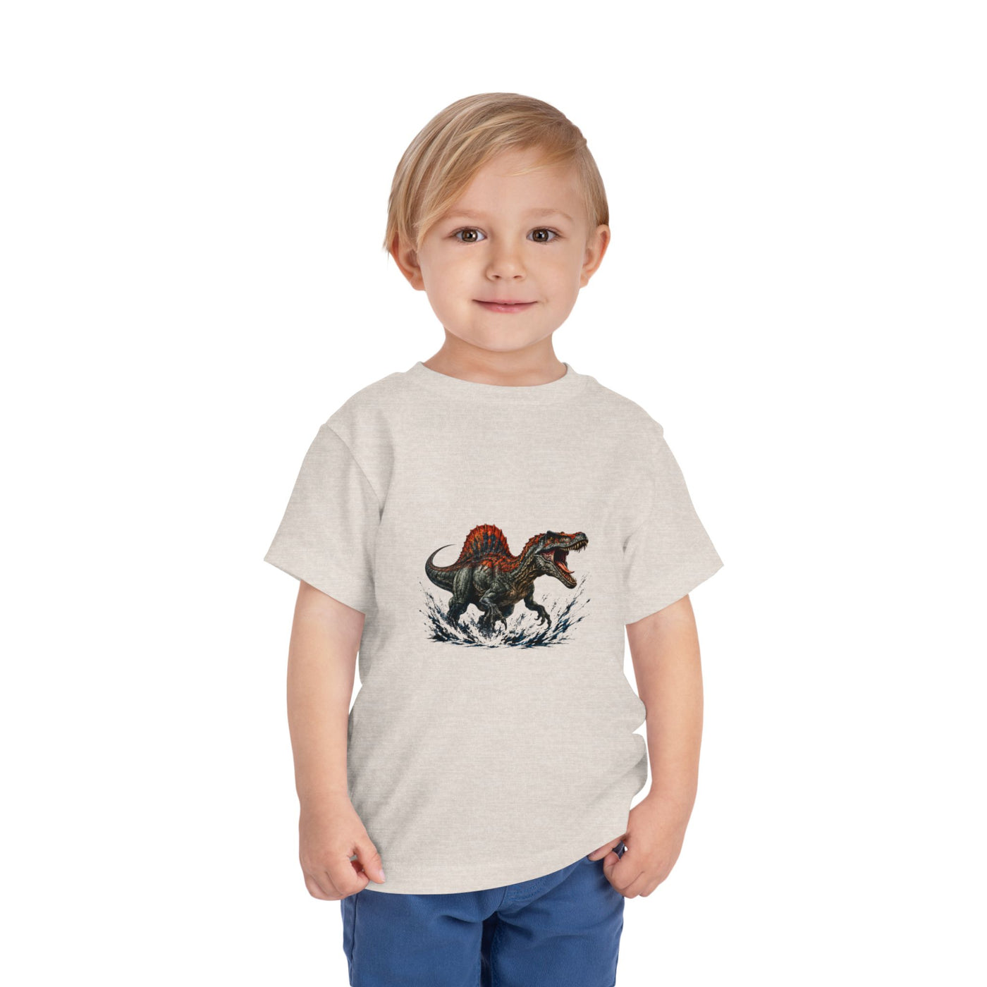 Toddler Tee — Roaring Spinosaurus Dinosaur Graphic Shirt