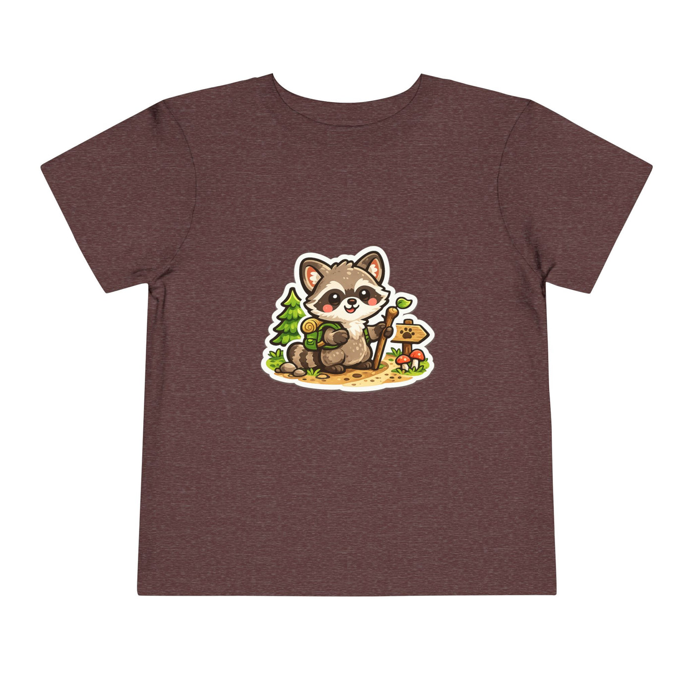Toddler Tee — Cute Forest Raccoon Kids Shirt