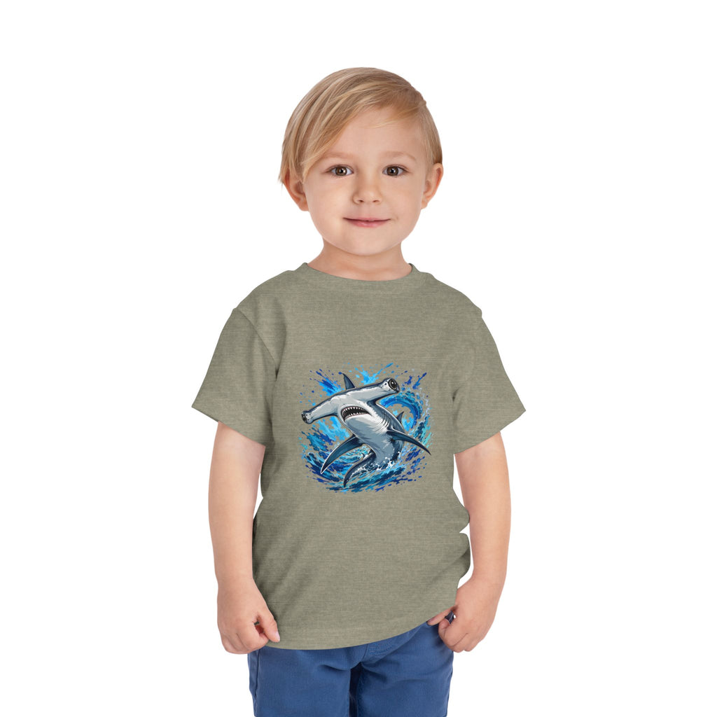 Toddler Shark T-Shirt – Playful Hammerhead Splash Tee for Kids