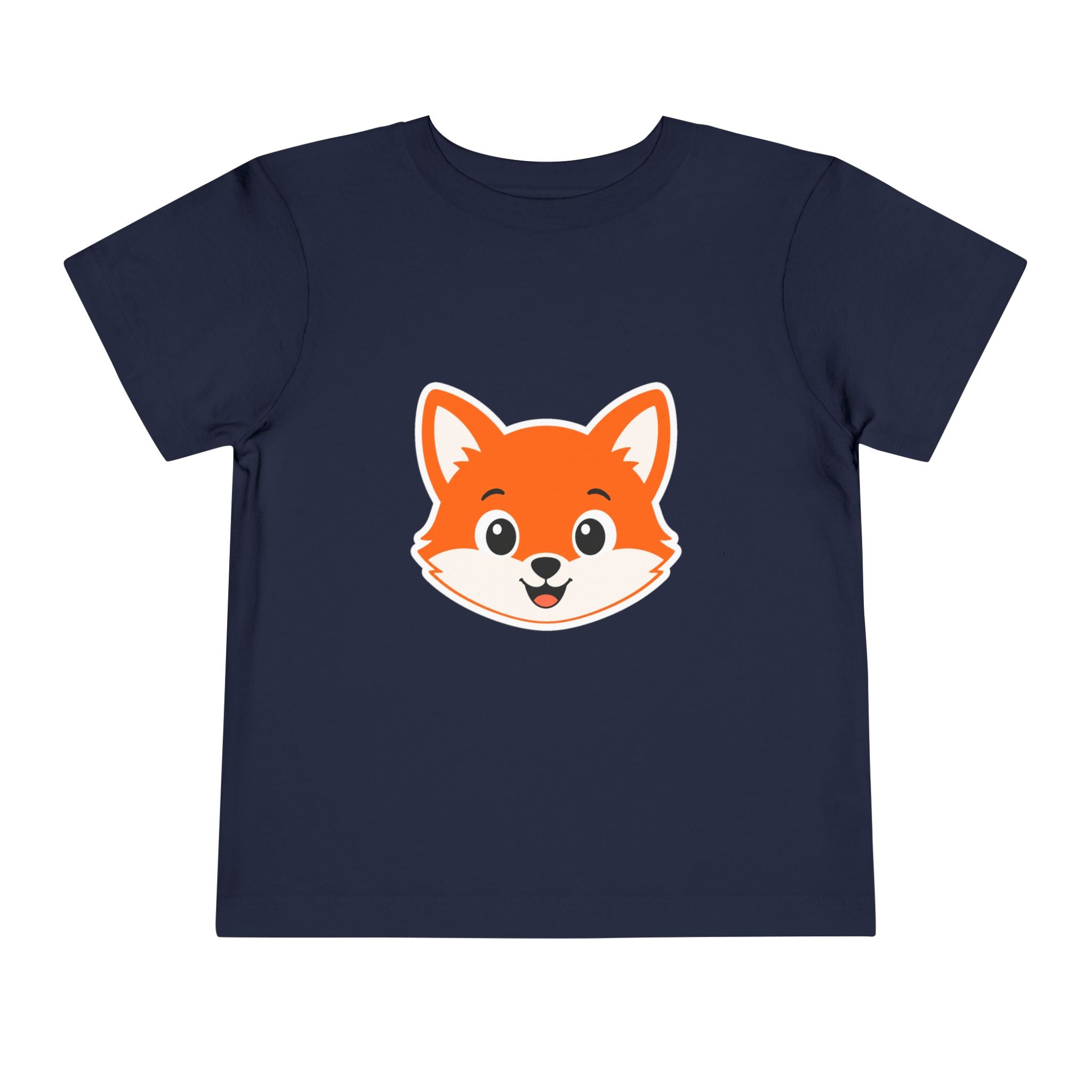 Toddler Tee — Cute Smiling Fox Face Kids Shirt
