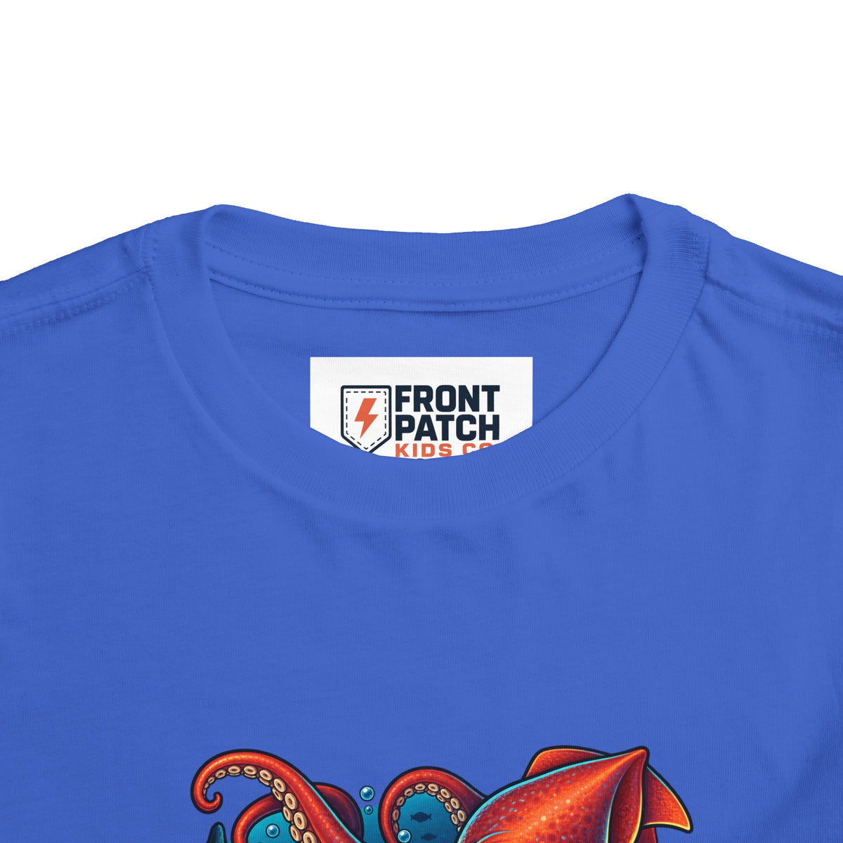 Toddler Tee — "Deep Sea Crew" Cute Squid Ocean Graphic Shirt