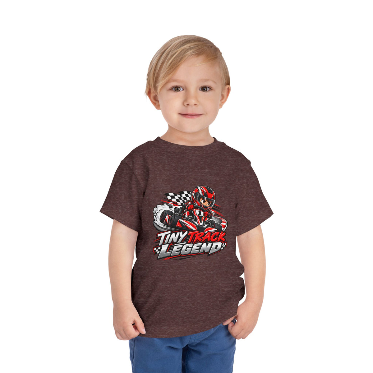 Toddler Tee — "Tiny Track Legend" Racing Car Graphic