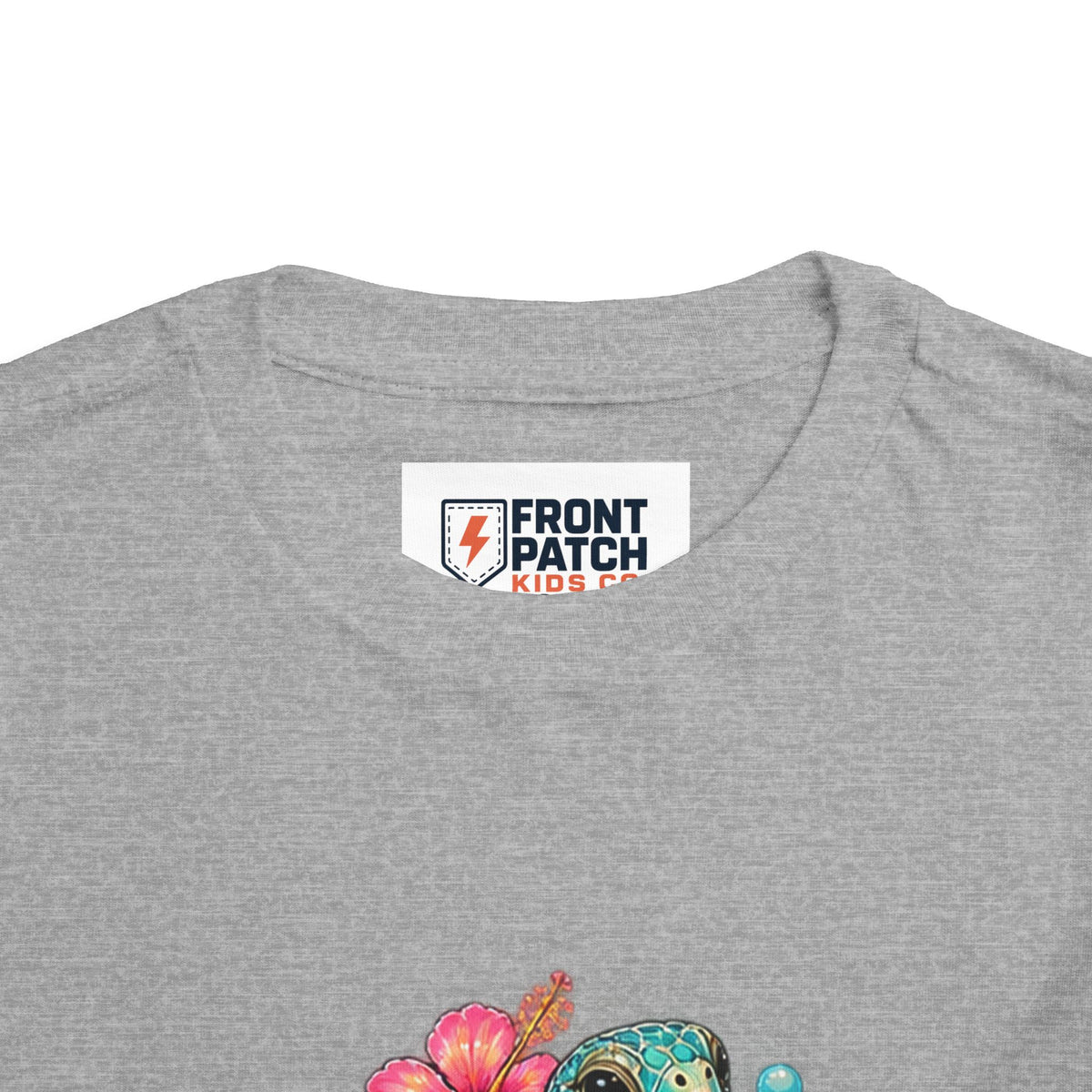 Toddler Tee — 'Salty & Sweet' Sea Turtle Floral Graphic