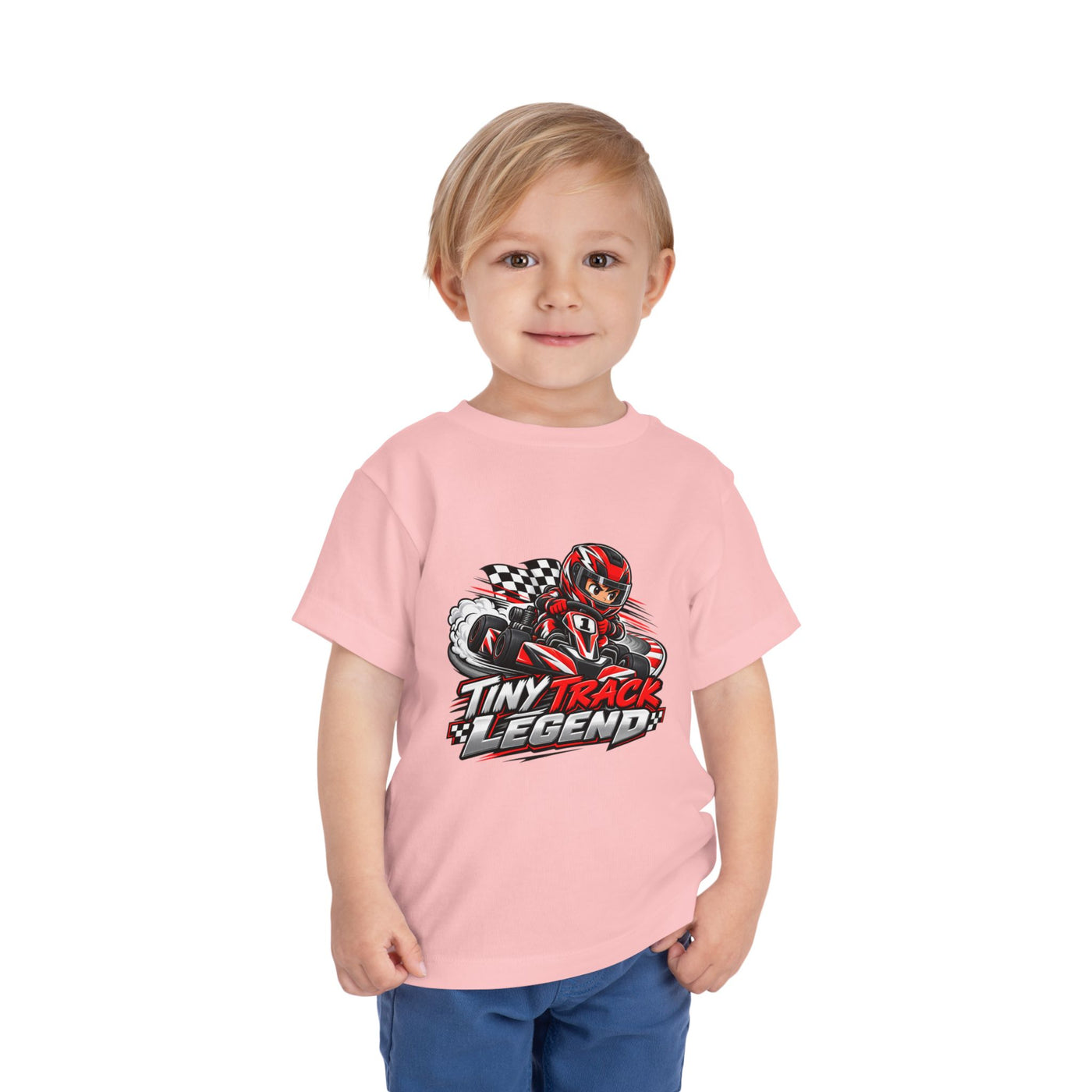 Toddler Tee — "Tiny Track Legend" Racing Car Graphic