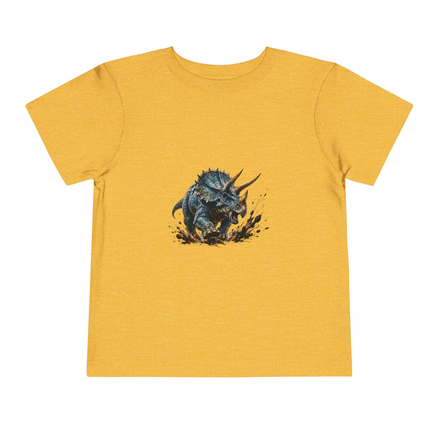 Toddler Tee — Mud-Splash Triceratops Dino Shirt for Kids