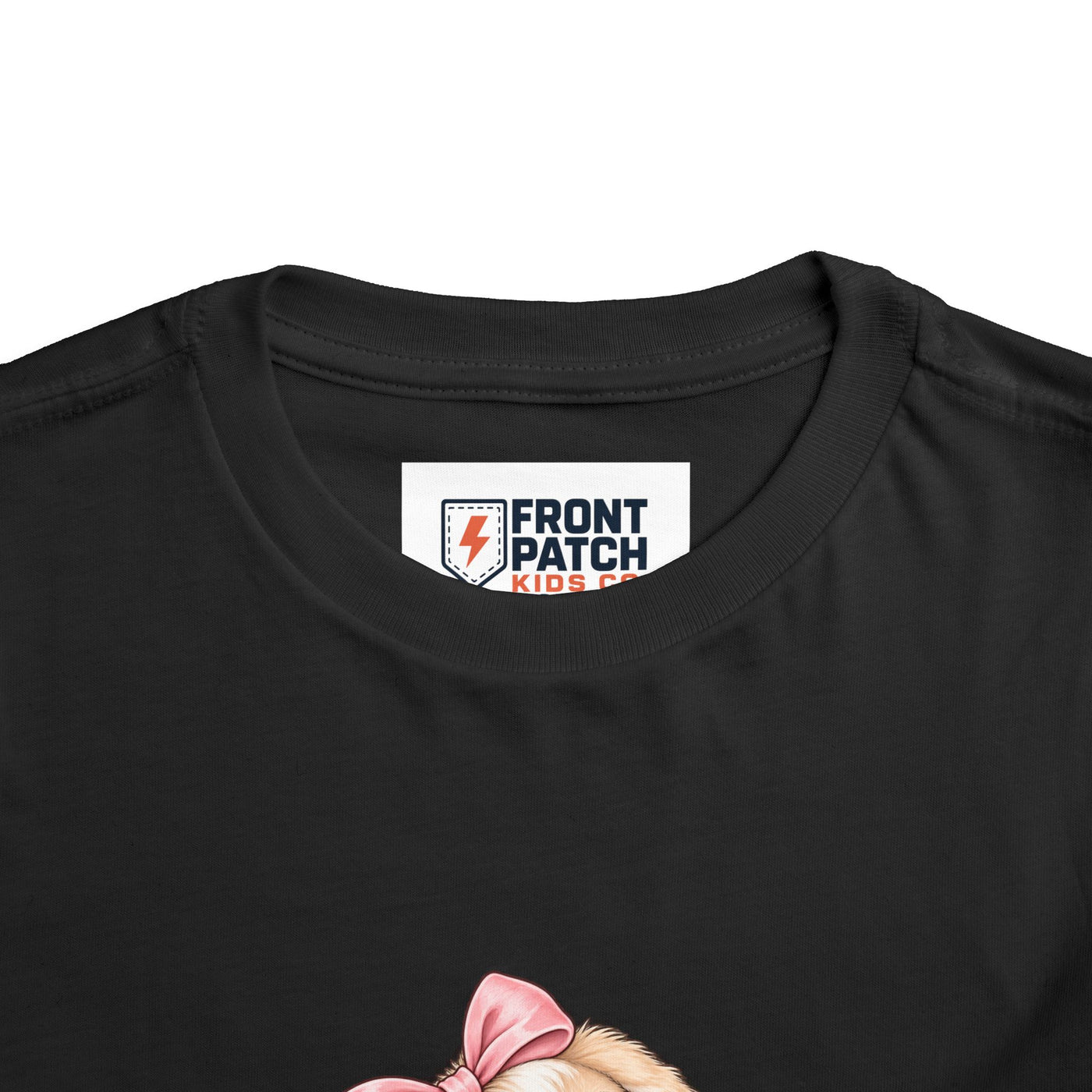 Toddler Tee — "Bunny Bloom" Cute Bunny with Flowers
