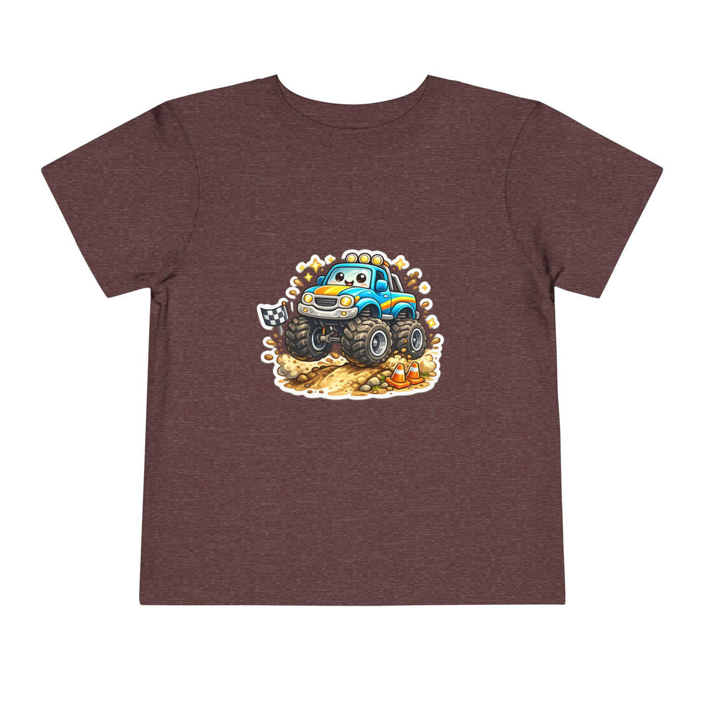 Toddler Monster Truck Tee – Cute Blue Off-Road Car Shirt for Kids