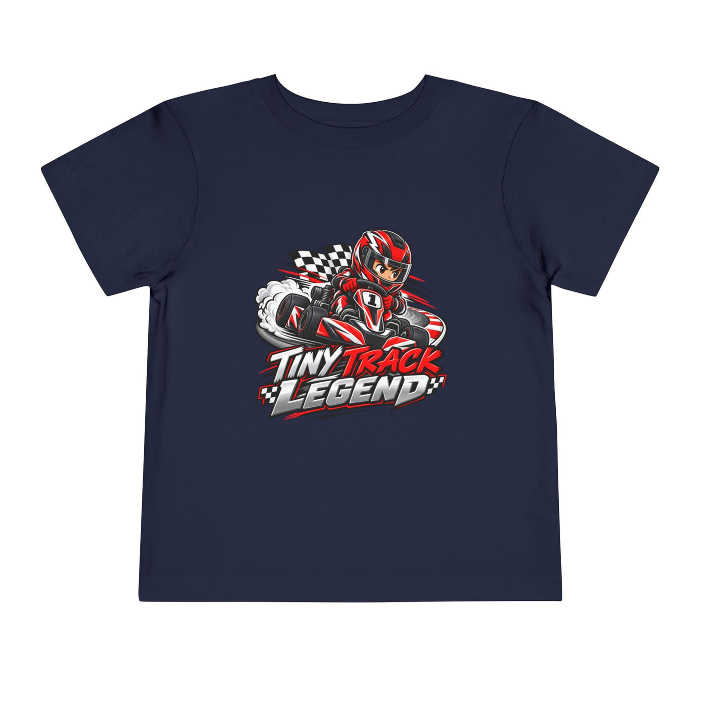Toddler Tee — "Tiny Track Legend" Racing Car Graphic
