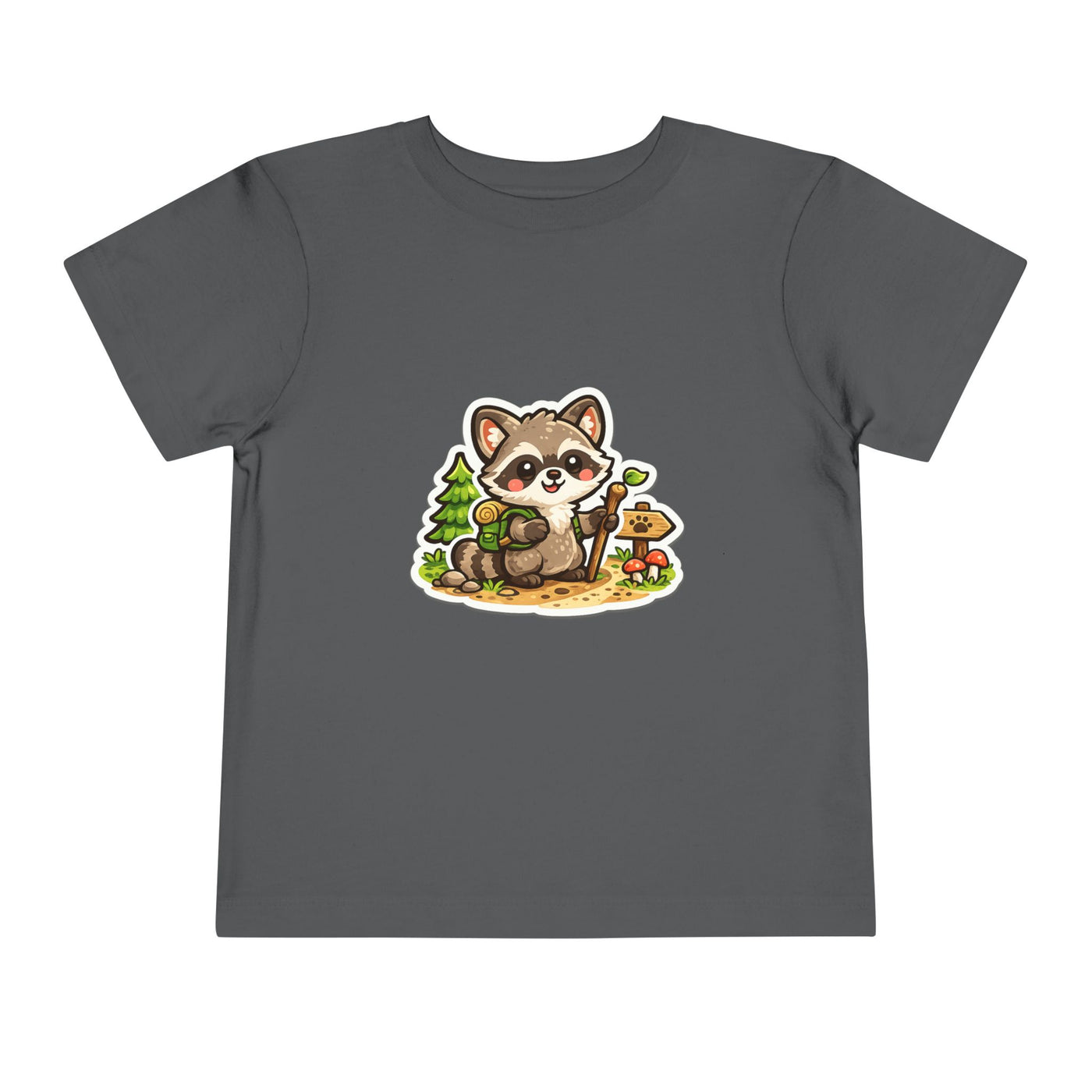 Toddler Tee — Cute Forest Raccoon Kids Shirt